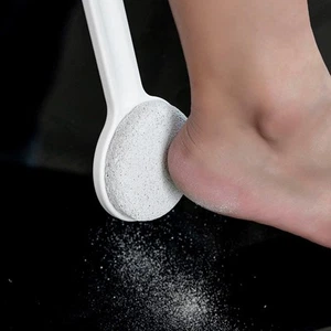 Long Handle Foot Exfoliator Callus Remover Foot File With Pumice Stone D^G* - Picture 1 of 20