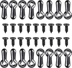 160-teiliges Metall Bilderrahmen Set mit 160 Schrauben, Drehknopfverschlüsse, schwarz - Bild 1 von 12