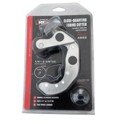 WHEELER REX WHEELER-REX 4992 Tubing Cutter,Cut Cap. 1/4" to 2-3/8" 4992