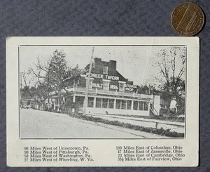 1930-40er Ära Hendrysburg Ohio Pionier Taverne & Restaurant Visitenkarte SELTEN - - Bild 1 von 1