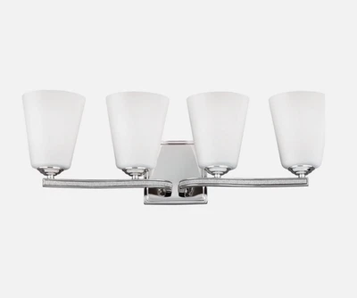 Tocador de baño Feiss VS20204PN pavé de 4 luces en níquel pulido Foto 1 de 2