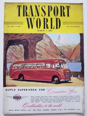 TRANSPORT WORLD NEWSPAPER MAGAZINE MAR 7 1953 VOL CXIII (113) NO. 3581 - Image 1 of 4