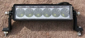 8" OFF ROAD LED LIGHT BAR 18W 12V SINGLE ROW SPOT FLOOD COMBO 6" 7" 9" - Picture 1 of 3
