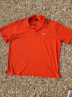 Men's Xl Orange Oakley Golf Polo Shirt
