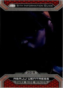 2015 Star Wars Chrome Perspectives Jedi vs. Sith #30S Asajj Ventress