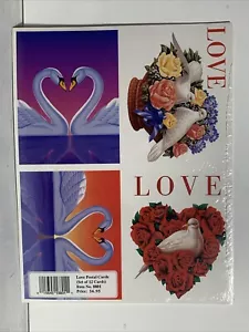 1997 US Sc. #UX279 Love postal cards, 2 sheets of 4, SEALED MNH + Bonus FDC - Picture 1 of 8