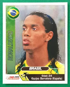 2004 Navarrete Copa America #196 RONALDINHO BRAZIL Sticker Promo FOIL VARIANT - Picture 1 of 3