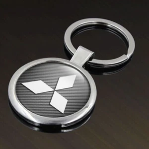 Mitsubishi Silicone Logo Metal Keychain, Perfect Quality - Picture 1 of 13