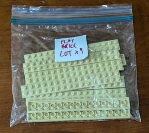 LEGO TEILE KONVOLUT FLACHE BAUSTEINE HELLBRAUNE STÜCKE X9 - Bild 1 von 4