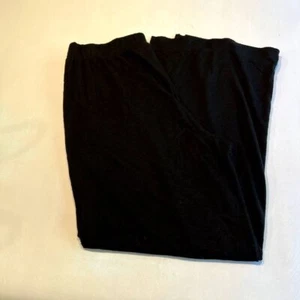 Pantalones para mujer Melloday negros con abertura lateral pantalones de pierna ancha talla grande - Imagen 1 de 12