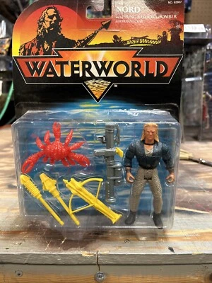 Boneco de ação Waterworld Nord com Fireing Bazooka Bomber 1995 Kenner novo- DMG PKG! - Imagem 1 de 4