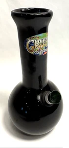 GRAFFIX 5-1/2" Negro BONG BURBUJA DE CERÁMICA PIPA DE AGUA CACHIMBA Hecho en EE. UU. - Imagen 1 de 7