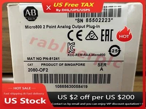 2080-OF2 nuevo Allen Bradley SER A Micro800 2 módulo de salida analógica nuevo sellado - Imagen 1 de 4