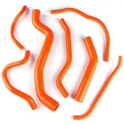 Orange Silicone Radiator Coolant Hose For 2006-10 Yamaha FZ1 FZ-1 2007 2008 2009 - Изображение 1 из 4