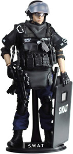 SWAT Special Einsatzkommando Figur 1:6/12" Polizei Police 30cm Zubehör Neu #2