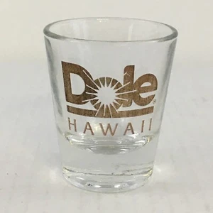 DOLE Hawaii Goldtone Logo Souvenir Shot Glass - Picture 1 of 5