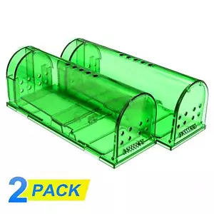2 Pack Mouse Traps Live Catch & Release No Kill Rat Mice Trap Reusable - Picture 1 of 12