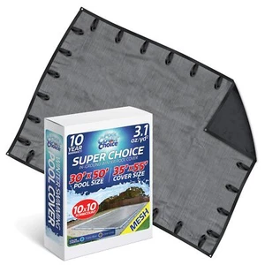 PoolCoverChoice Winter Swimming Pool Cover for 30 ft x 50 ft Rectangular Pool - Picture 1 of 3