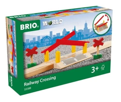 Brio World Eisenbahn Zubehör Bahnübergang 4 Teile 33388