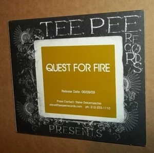 Quest For Fire self titled promo cd Tee Pee Records 2009 psychedelic rock - Imagen 1 de 2