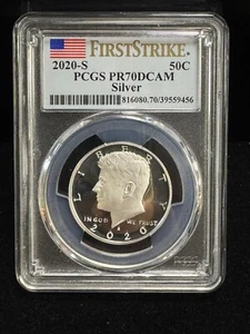 2020-S Kennedy Silver Half Dollar 50C Proof PR70 DCAM PCGS First Strike - Picture 1 of 4