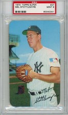 1970 Topps Super #27 Mel Stottlemyre - NY Yankees - PSA 9