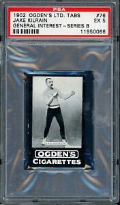 1902 Ogden's Ltd. Tabs General Interest Series B #76 Jake Kilrain PSA 5