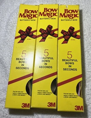 3 Винтажный красный 4 «бабочка бант MAGIC тянуть банты лента 3 М пакет - Изображение 1 из 2