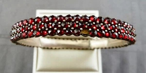 Granat Armreif Biedermeier antik - Bild 1 von 21