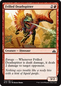 FRILLED DEATHSPITTER ~mtg NM Rivals of Ixalan Com x4 - Picture 1 of 1