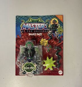 Masters of the Universe Origins Actionfigur Deluxe Snake Face Retro Verpackung