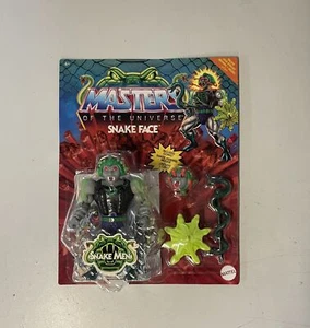 Masters of the Universe Origins Actionfigur Deluxe Snake Face Retro Verpackung - Bild 1 von 7