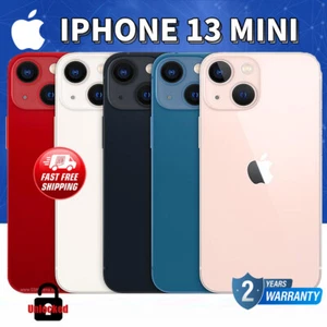 New Apple iPhone 13 MINI A2481 128/256GB Factory Unlocked GSM CDMA US FAST SHIP - Picture 1 of 22
