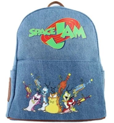 Mini Mochila Space Jam Denim Monstars Cakeworthy Aliens Años 90 Looney Tunes NUEVA Foto 1 de 4