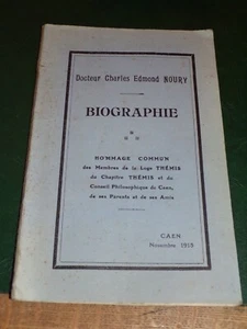 Hommage commun de la LogeThemis au docteur charles edmond noury 1915 - Foto 1 di 4