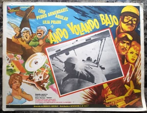 LUIS AGUILAR IN ANDO VOLANDO BAJO ORIGINAL LOBBY CARD.1957.12.5"X 16" - Picture 1 of 3