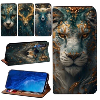 Funda tipo billetera con soporte de cuero PU - PARA Huawei Y5/Y6 2019/Y6S/Y6 Pro/Y9 Prime Foto 1 de 4