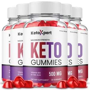KetoXpert Keto ACV Gummies, Keto Xpert Max Strength ACV Gummies (5 Pack) - Picture 1 of 7