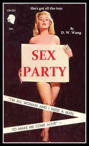 Poster magnetico sex party pulp fiction stampa su tela calamita frigo 3,5x5 grande - Foto 1 di 2