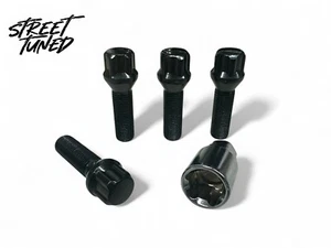 Street Tuned Tapered Locking Wheel Bolt Kit – Black – M12x1.5mm – 40mm Thread - Picture 1 of 1