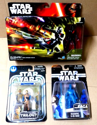 Bicicleta Speeder Star Wars Stormtrooper + General Madine + Ki Adi Mundi Holográfica Foto 1 de 4