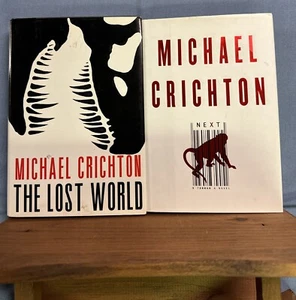 Two Michael Crichton Hardcover Books- The Lost World & Next - Foto 1 di 1