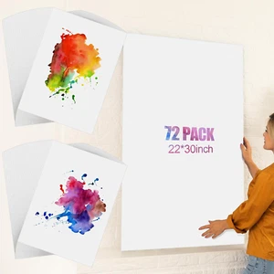 36 Sheets 22 X 30 Inches Large Watercolor Paper 140 Lb/ 300 GSM White Cold Press - Picture 1 of 7