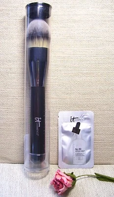 IT COSMETICS HEAVENLY LUXE MASTER BRUSH #16 multitasker + SAMPLE ~ New in Tube! - Image 1 of 3