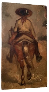 Pablo RUIZ PICASSO Attr. to PICADOR Miniature Original Oil Painting 19th Century - Picture 1 of 15