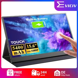 Berühren Batterie Monitor, 15,6 Zoll Tragbarer Mobiler IPS Bildschirm 1920*1080P - Bild 1 von 8