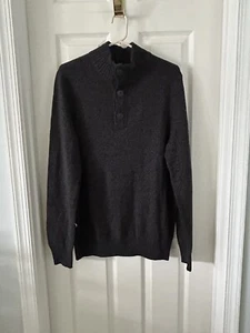 MEN'S URBAN PIPELINE -CHARCOAL MOCKNECK SWEATER - SIZE : LARGE -- NEW - Picture 1 of 6