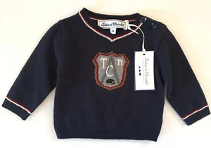 WOW!! Tartine et Chocolat Infant Paris Sweater Cotton Wool Size 3 Months -NEW-3M - Picture 1 of 10