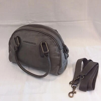 Liebeskind Berlin Peri Satchel handbag, Grey cowhide leather, Excellent — 第 1/4 张图片