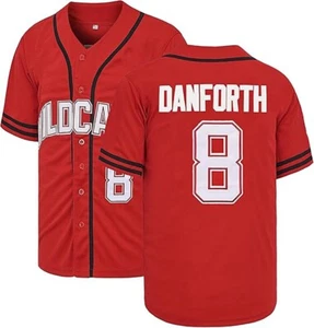 Youth/Men Bolton #14 Danforth #8 East High School Baseball Jersey Red Stitched - Picture 1 of 9